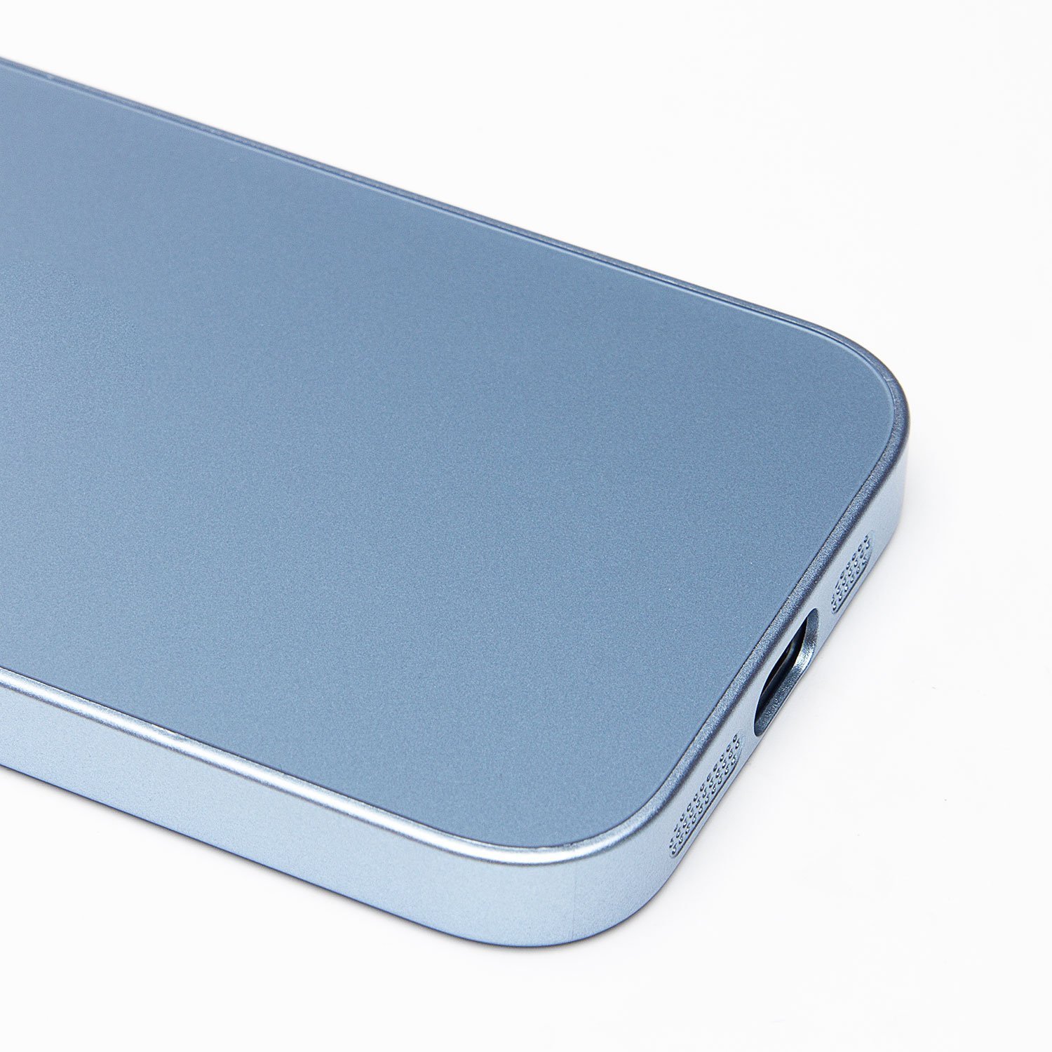 Чехол силиконовый MagSafe iPhone 15, светло-голубой