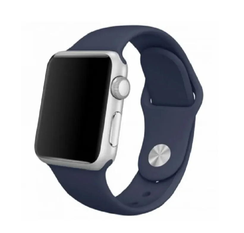 Ремешок силиконовый для Apple Watch 42/ 44 мм Sport Band, темно-синий №8