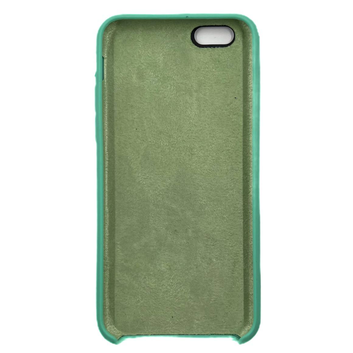 Чехол силиконовый гладкий Soft Touch iPhone 6/ 6S, светло-зеленый (№50)