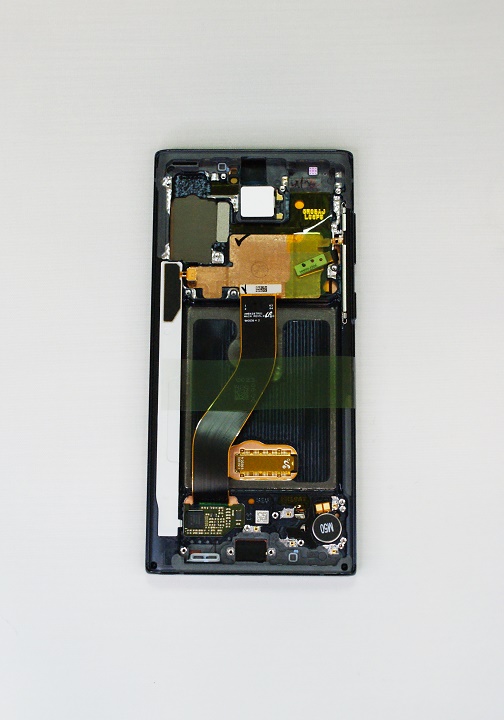 Дисплей Samsung N970F Galaxy Note 10 в сборе с тачскрином и рамкой, Черный (OR100%)