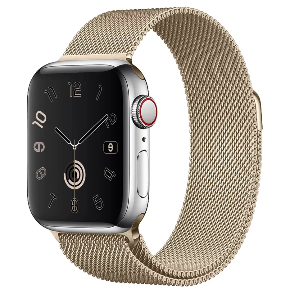 Ремешок Milanese Loop (Миланская петля) для Apple Watch 42/ 44/ 45 мм Champagne Gold