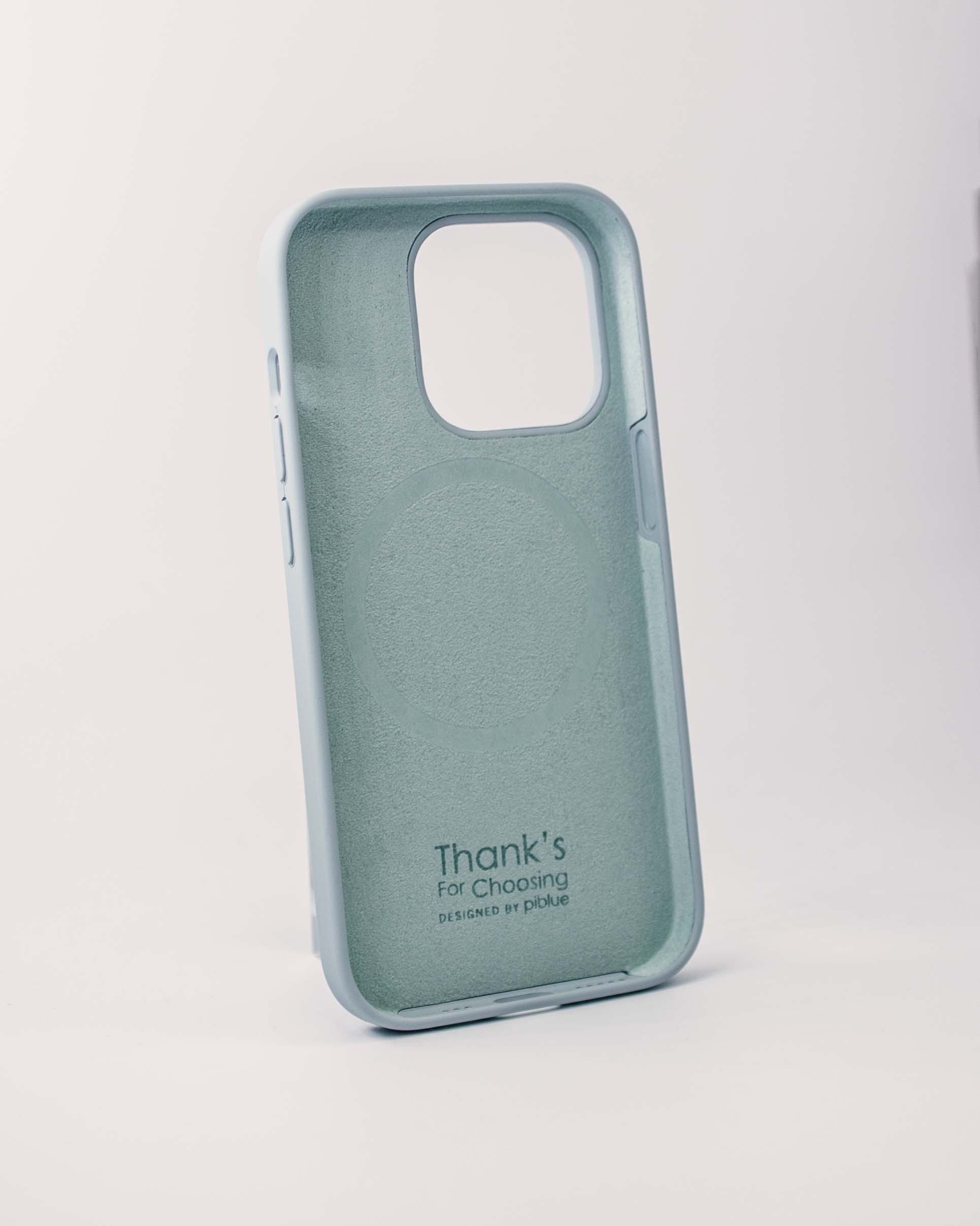 Чехол Piblue iPhone 14 Pro Silicone MagSafe, голубой