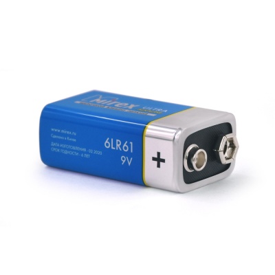 Батарейка Mirex 6LR61 крона (9v, алкалиновая) 1 шт