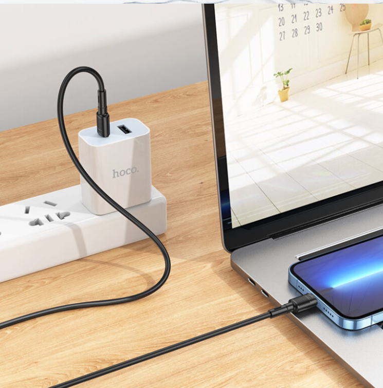 USB-C кабель HOCO X83 Victory PD Type-C to Lightning (100см), белый