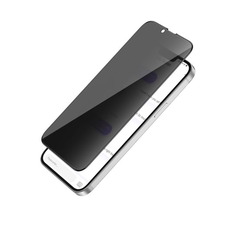 Защитное стекло iPhone 13 mini HOCO A25 Антишпион, черное