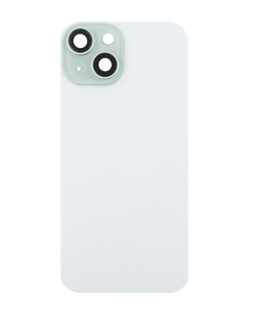 Задняя крышка iPhone 15 легкая установка, в сборе со стеклом камеры и MagSafe, Зеленый (Org)