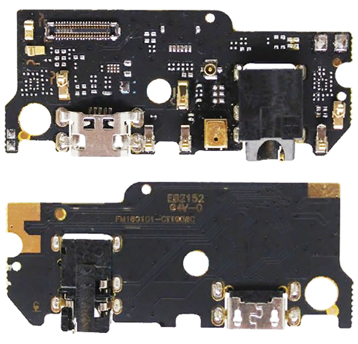 Шлейф Meizu M6s с разъемом зарядки и микрофоном (нижняя плата)