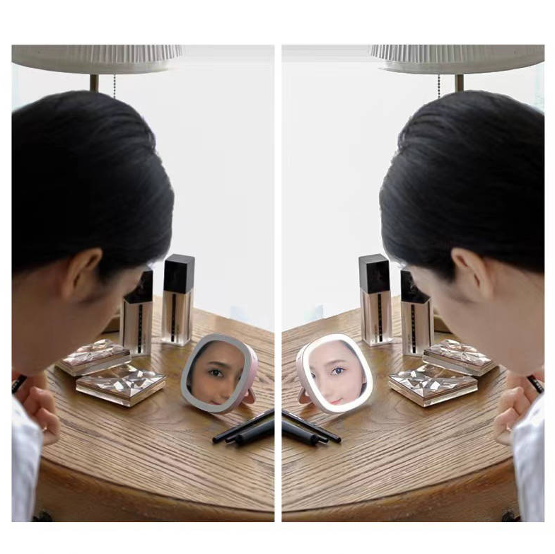 Зеркало с подсветкой Огонек OG-HBE01 (работа от аккумулятора)