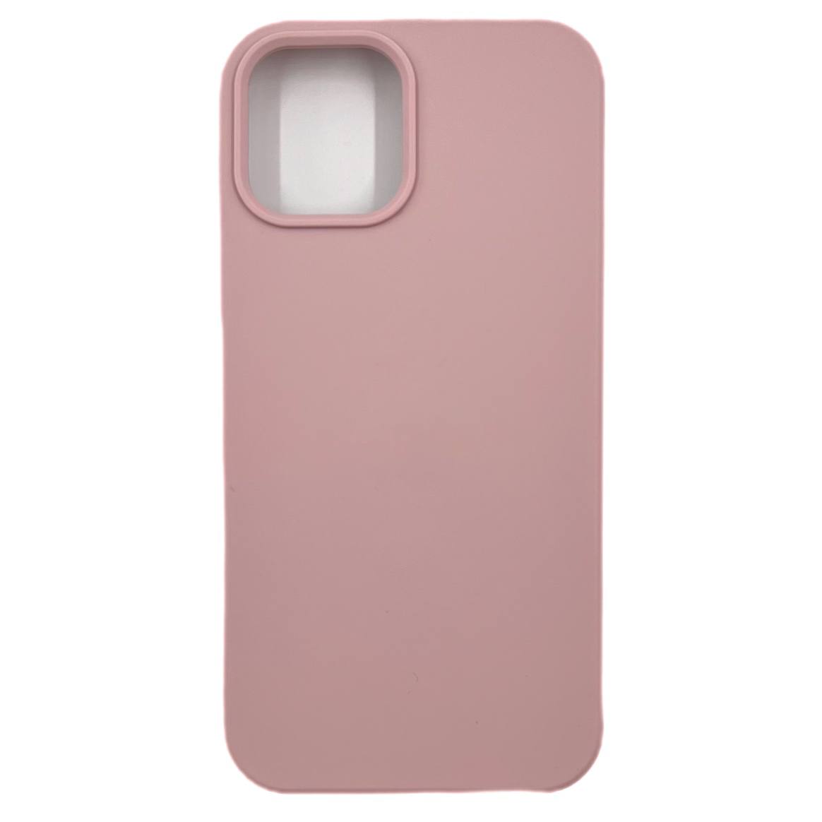 Чехол силиконовый гладкий Soft Touch iPhone 12 Pro Max, розовый песок №19 (закрытый низ)