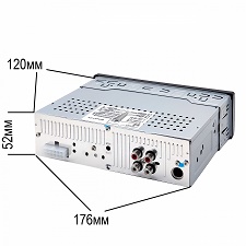 Автомобильная магнитола TS-CAM02 1din, черная