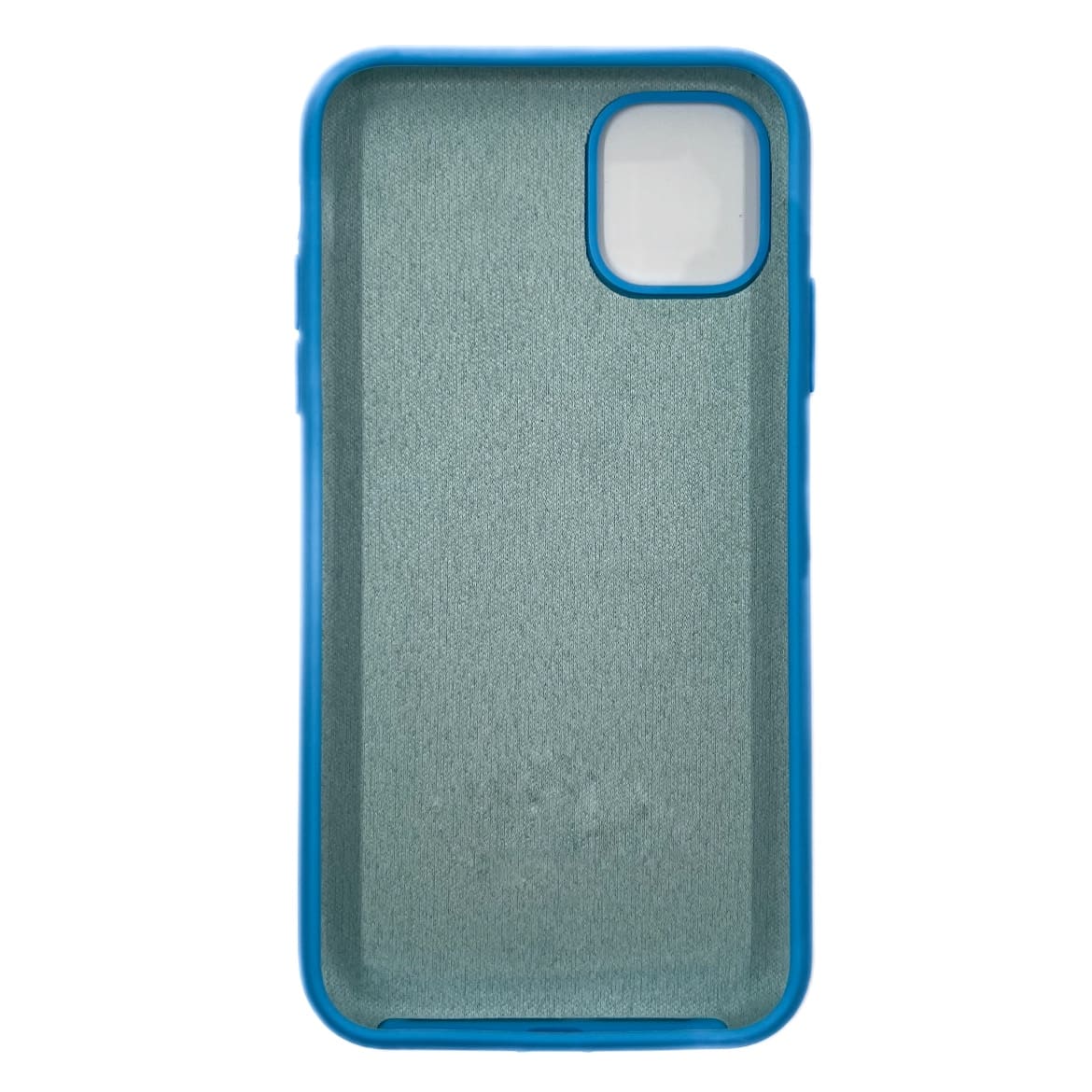 Чехол силиконовый гладкий Soft Touch iPhone 11, голубой №16 (закрытый низ)