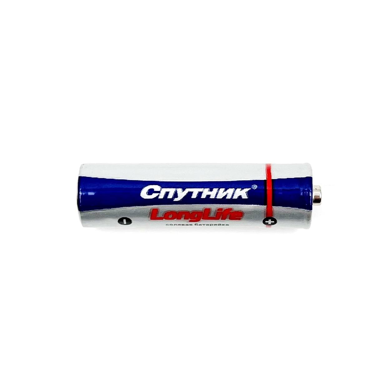 Батарейка Спутник R06 AA/пальчиковая (1,5v, солевая) 1 шт