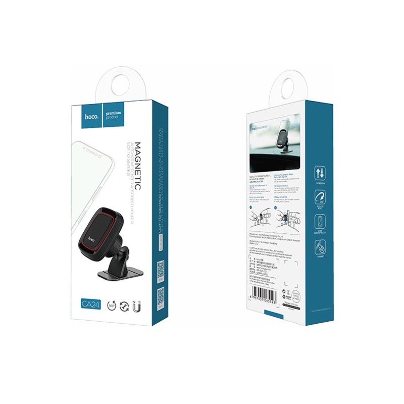 Держатель автомобильный HOCO CA24 Магнитный, черный