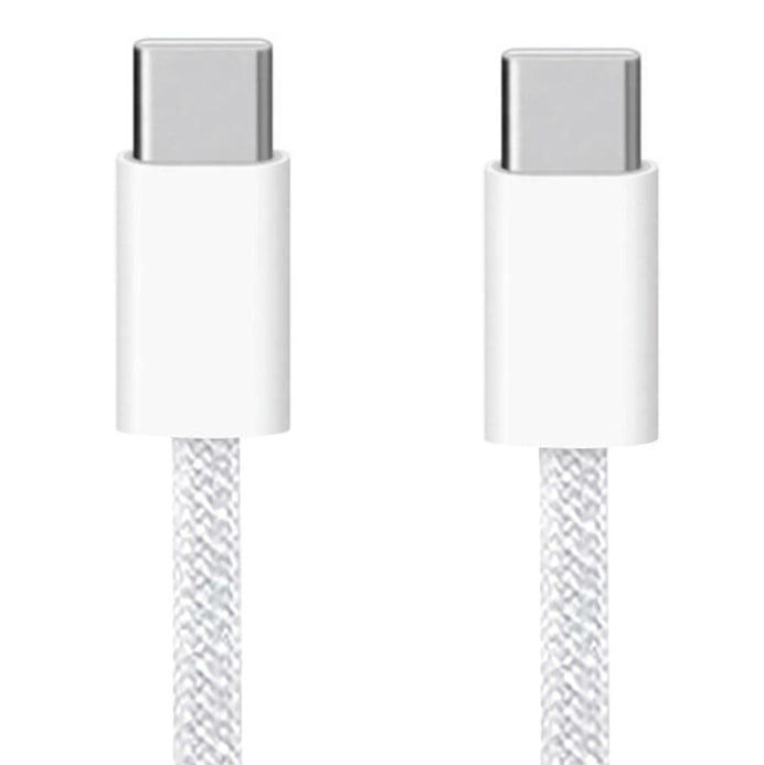 USB кабель Type-C to Type-C WALKER C860, 65W,  PD, (100см), нейлон, белый