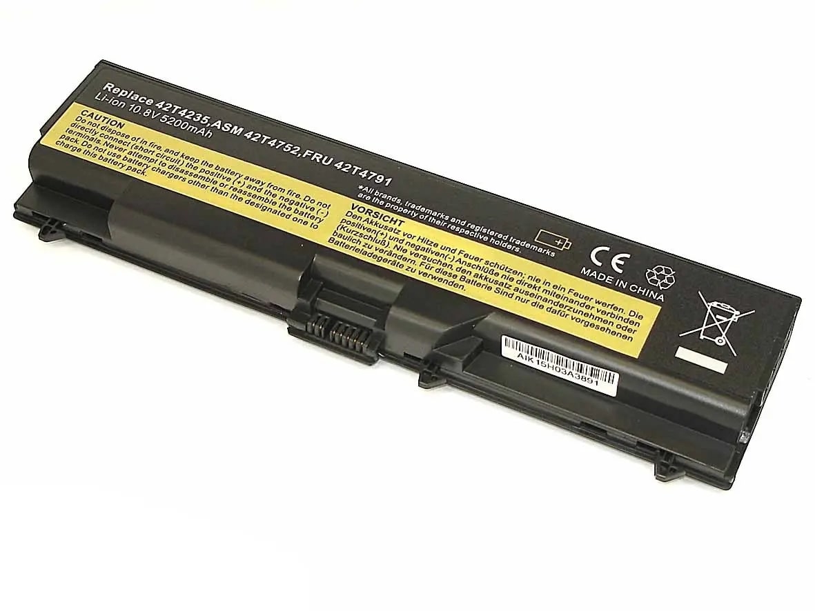 АКБ для ноутбука Lenovo ThinkPad T410 (42T4235) 7800mAh (OEM) черная