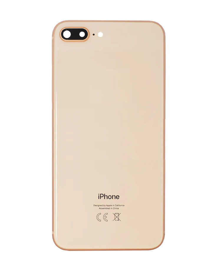 Задняя крышка/ Корпус iPhone 8 Plus в сборе с рамкой и шлейфами, золото (CE)