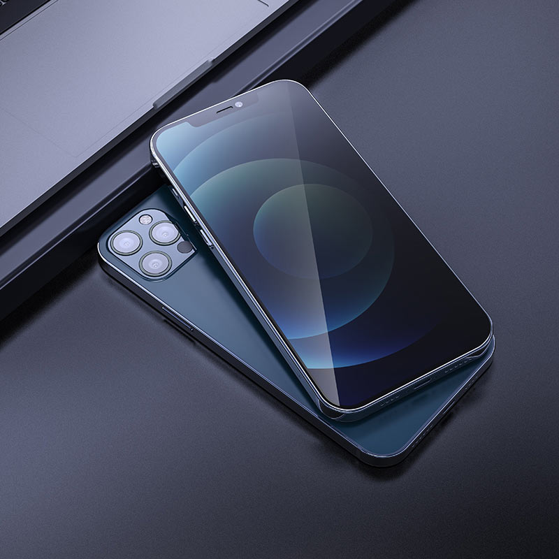 Защитное стекло iPhone 12 Pro Max HOCO A12 Pro AntiSpy, 3D, черное