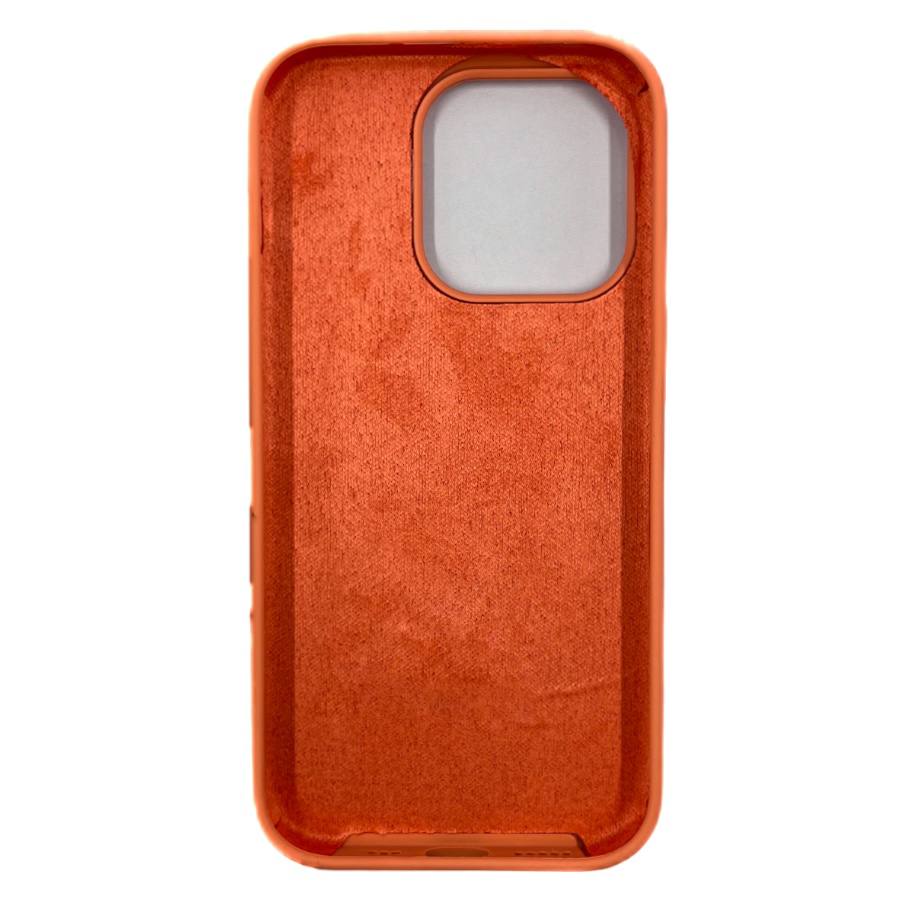 Чехол силиконовый гладкий Soft Touch iPhone 14 Pro, персиковый №44 (закрытый низ)