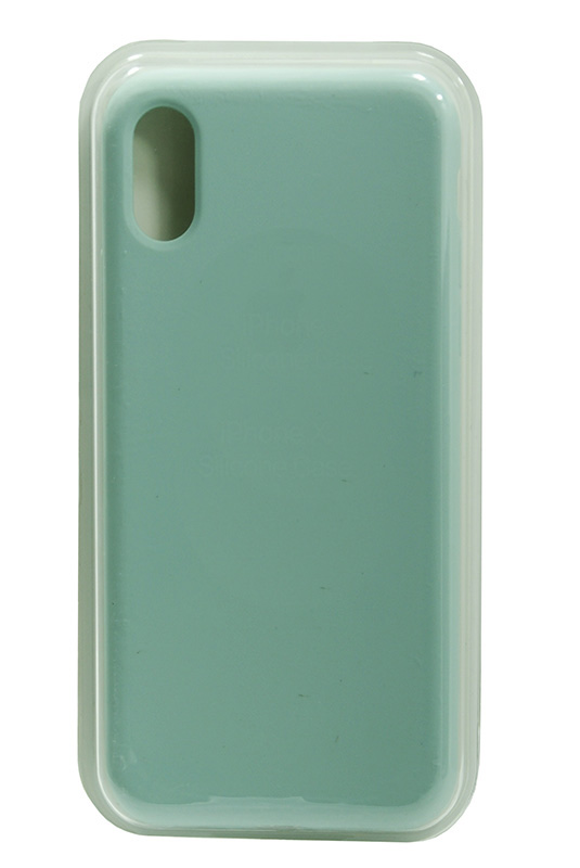 Чехол силиконовый гладкий Soft Touch iPhone X/ XS, мятный №21