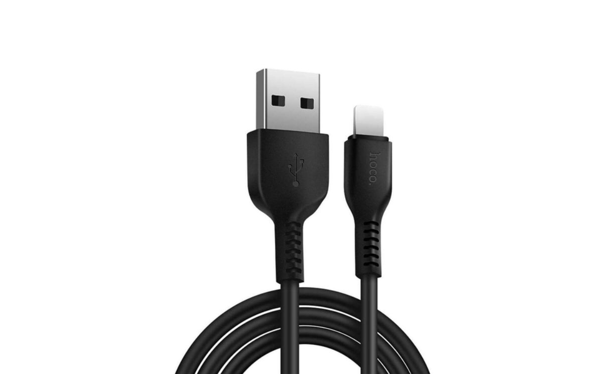 USB кабель Lightning HOCO X20 Flash (100см. 2.4A)., черный