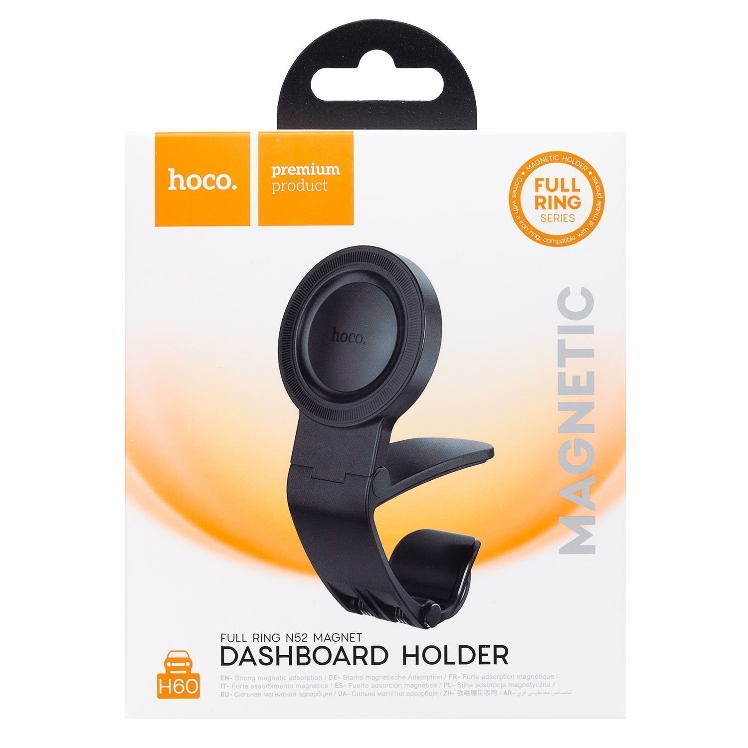 Держатель автомобильный HOCO H60, черный