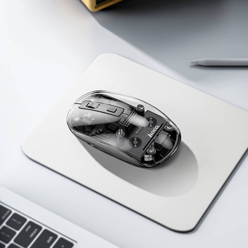 Мышь компьютерная беспроводная HOCO GM29 Mysterious dual-mode silent wireless mouse (USB, 2.4ГГц+ВТ,