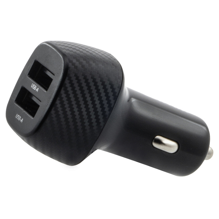 Автомобильный адаптер WALKER WCR-31, 15Вт, USBx2, черное