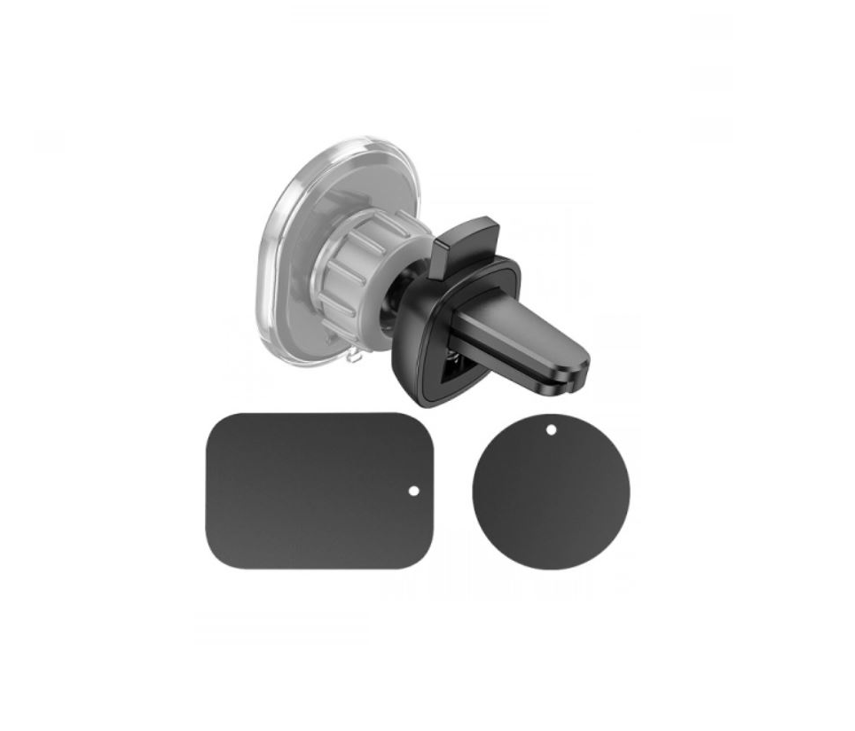 Держатель автомобильный HOCO H1 Crystal magnetic car holder на решетку воздуховода серый