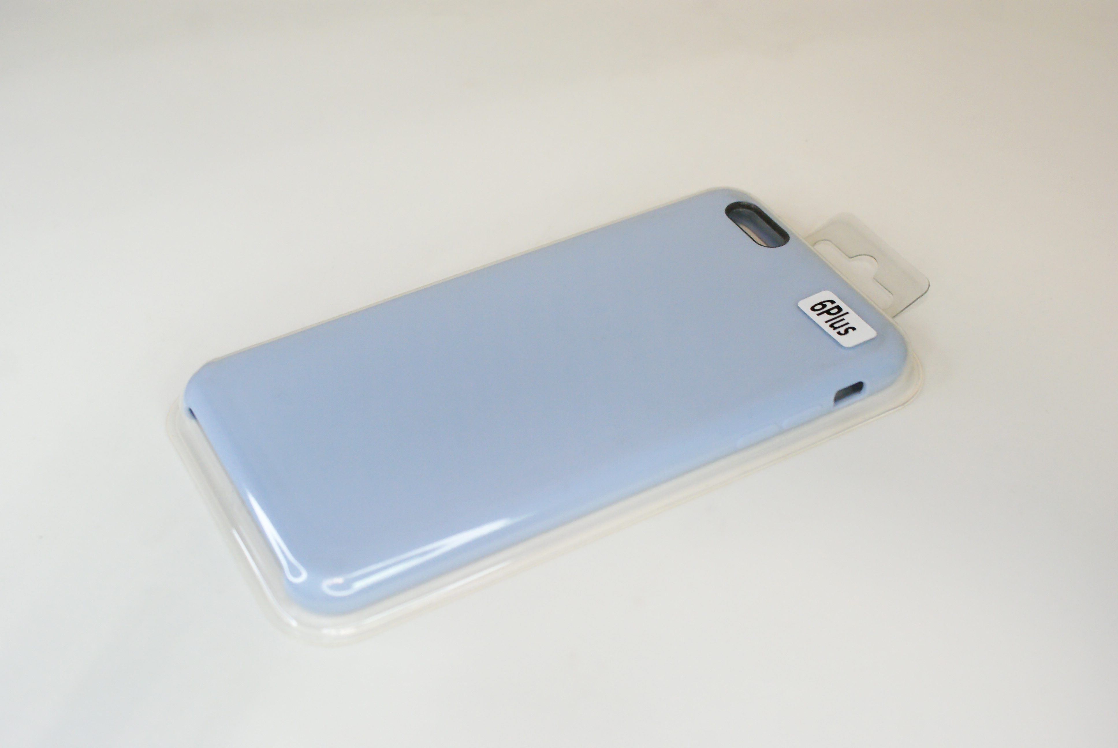 Чехол силиконовый гладкий Soft Touch iPhone 6 Plus/ 6S Plus, голубой (без логотипа)