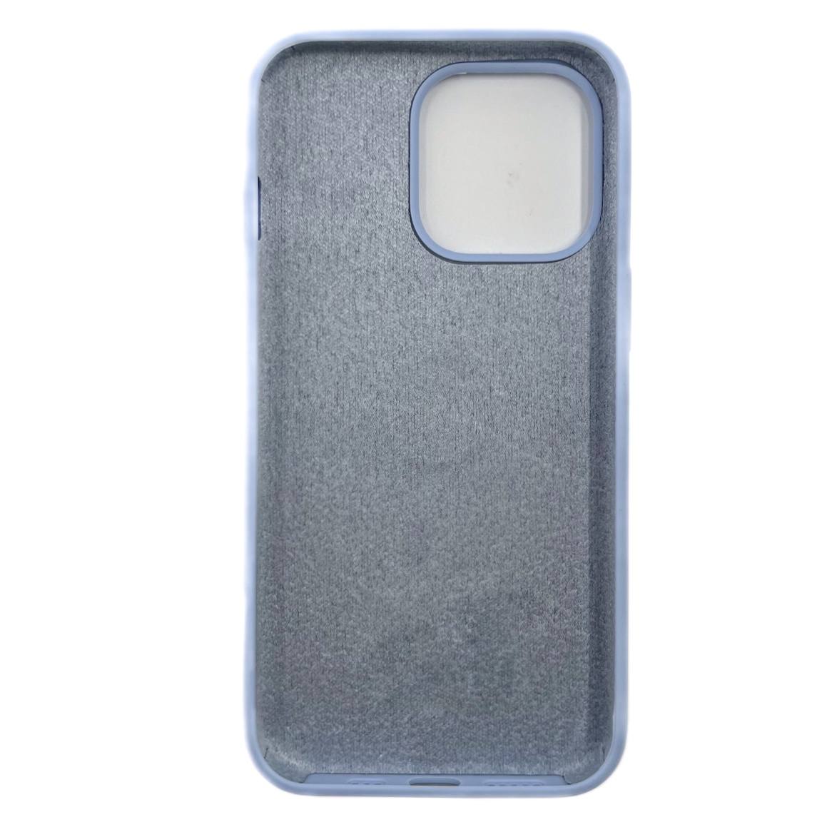 Чехол силиконовый гладкий Soft Touch iPhone 13 Pro, светло-голубой №45 (закрытый низ)