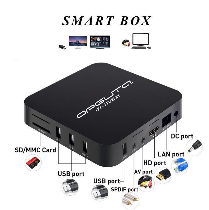 Медиа плеер DVB21 (Cortex A7, Android10.1, 1Гб, Flash 8ГБ, Wi-Fi) черный