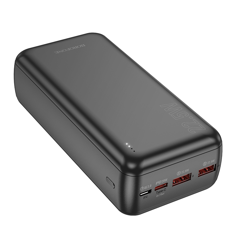 Внешний аккумулятор Power Bank 30000 mAh BOROFONE BJ38B 22.5W + PD20W, черный