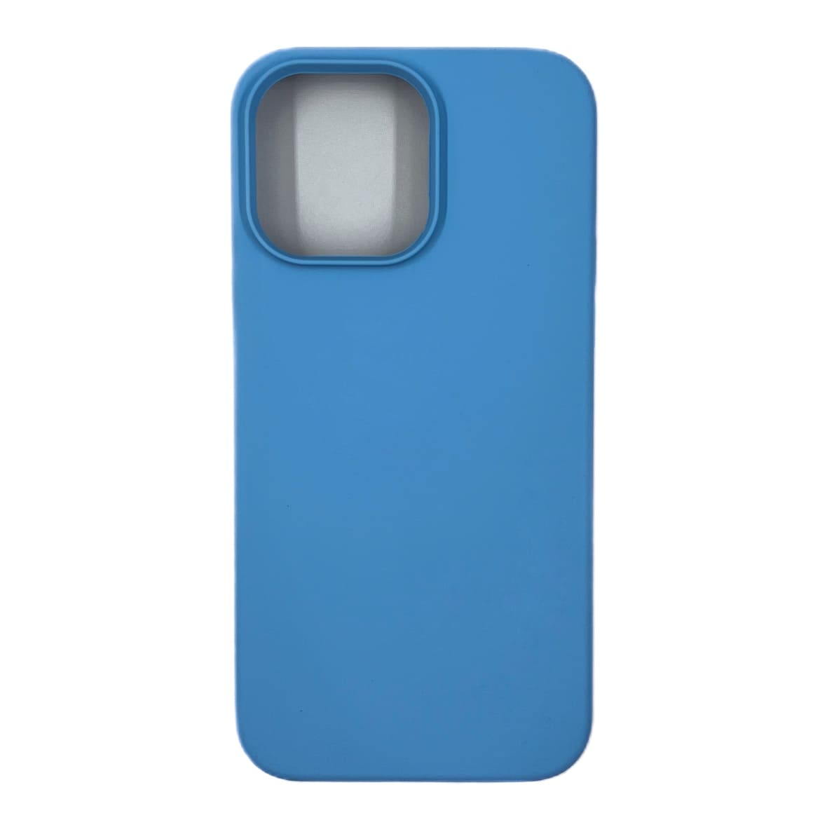 Чехол силиконовый гладкий Soft Touch iPhone 14 Pro Max, светло-синий №38 (закрытый низ)