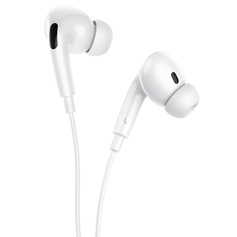 Наушники проводные APods Pro с микрофоном Lightning, белые (копия)
