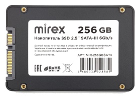 Накопитель SSD 2.5" Mirex 256GB SATA-III