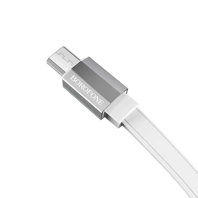 USB кабель micro USB BOROFONE BU8 Glory (100см), белый