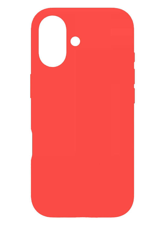 Чехол силиконовый гладкий Soft Touch iPhone 17, красный (закрытый низ)