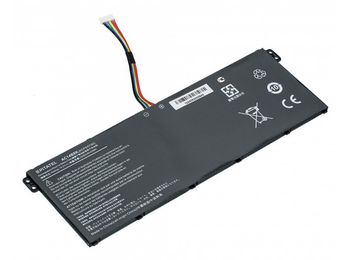 АКБ AC14B3K для ноутбука Acer CB3-531 15.2V 3300mAh 48Wh (4INP5/60/80) (Org)