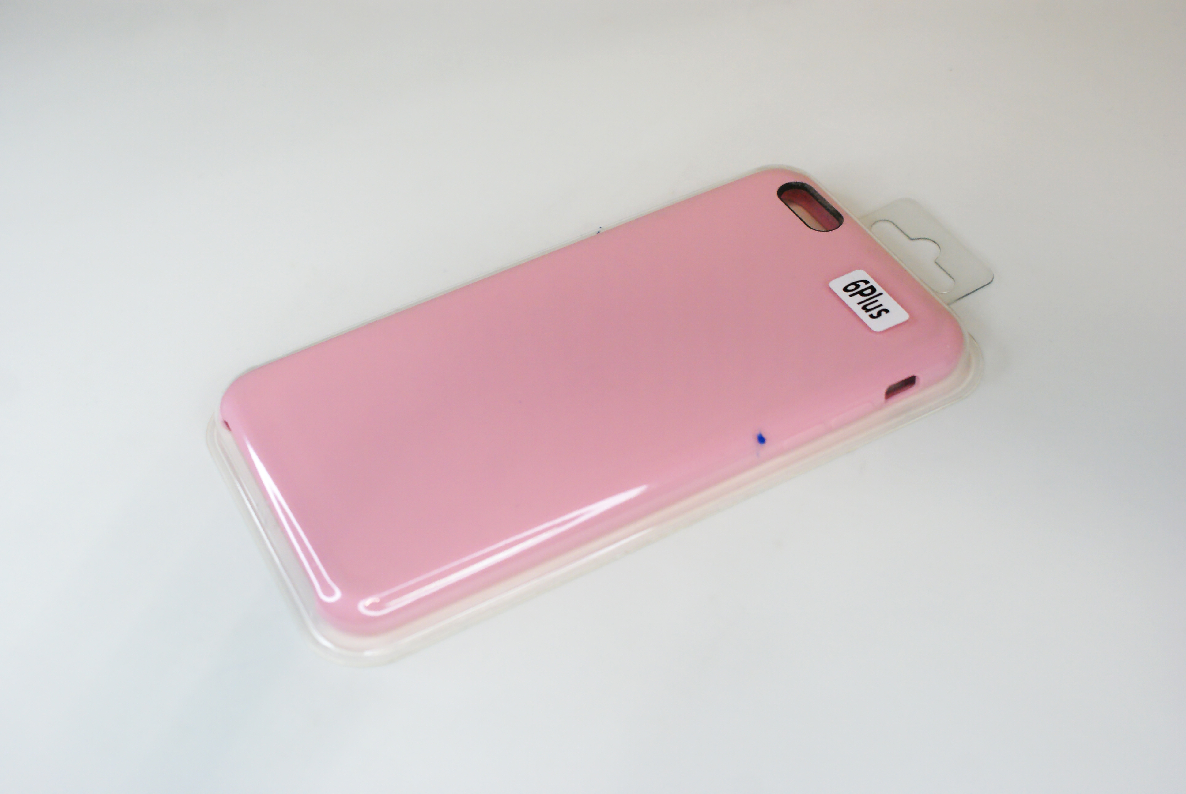 Чехол силиконовый гладкий Soft Touch iPhone 6 Plus/ 6S Plus, розовый (без логотипа)