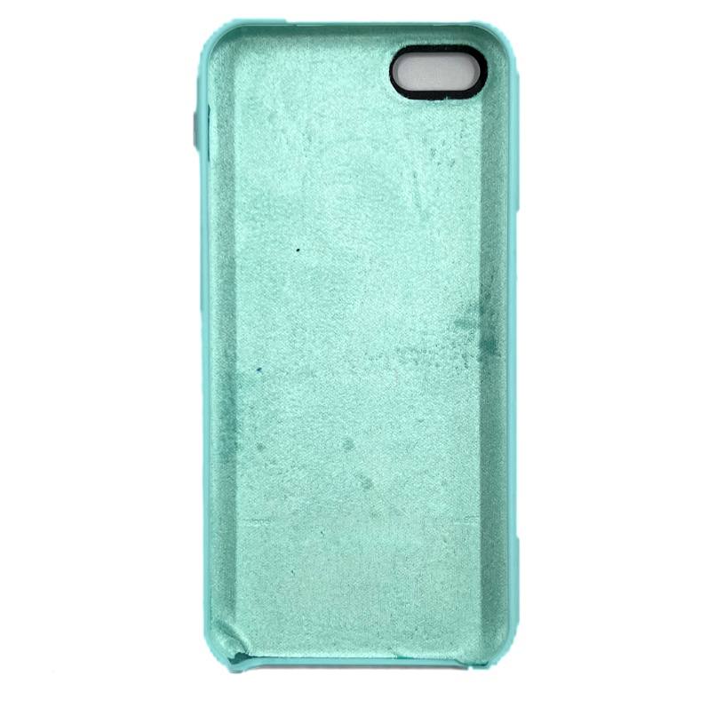 Чехол силиконовый гладкий Soft Touch iPhone 5/ 5S/ SE, зеленый мох №44