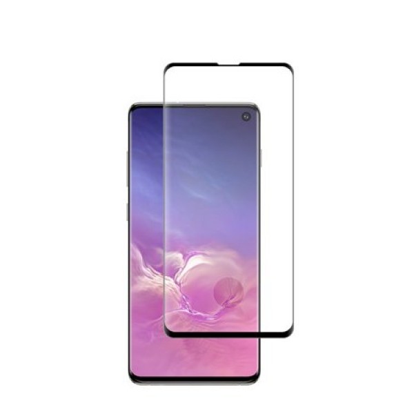 Защитное стекло Samsung S10 SM-G973 5D, черное (тех. упаковка)