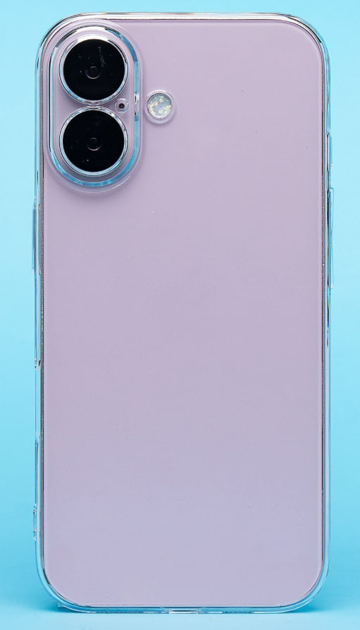 Чехол iPhone 16 с защитной линзой, прозрачный