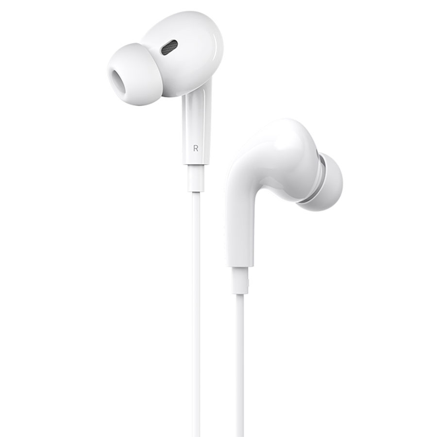 Наушники проводные APods Pro с микрофоном Lightning, белые (копия)