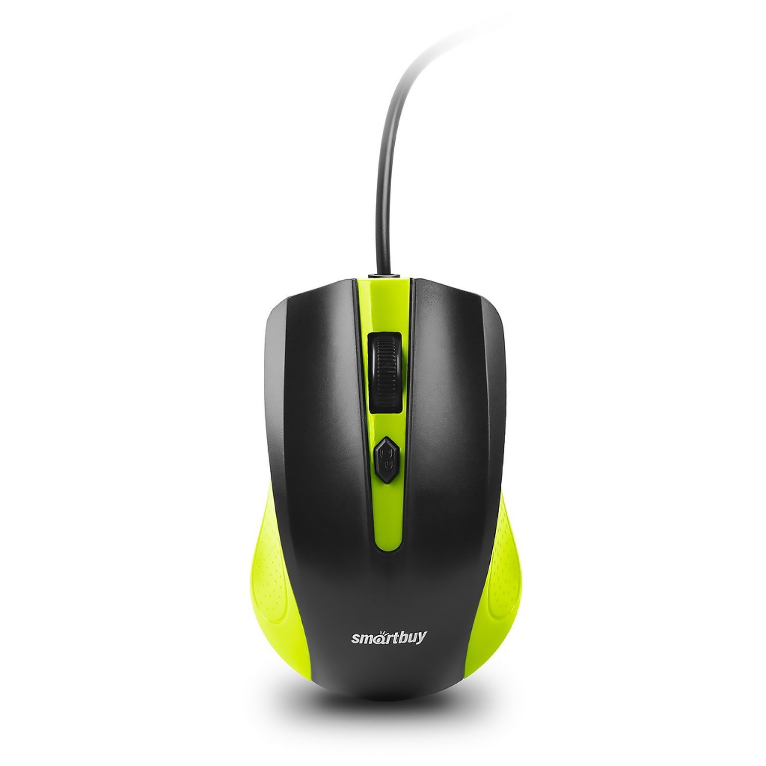 Мышь компьютерная проводная SmartBuy SBM-352-BK ONE, черно-зеленая