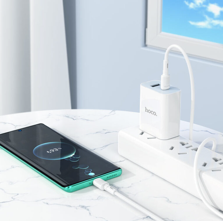 USB кабель Type-C HOCO X83 Victory (100см. 3.0A), белый