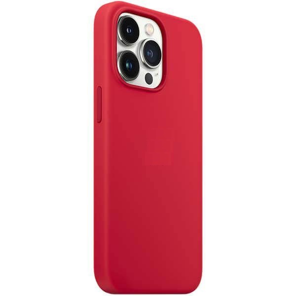 Чехол силиконовый MagSafe Soft Touch с анимацией iPhone 13 Pro Max, красный