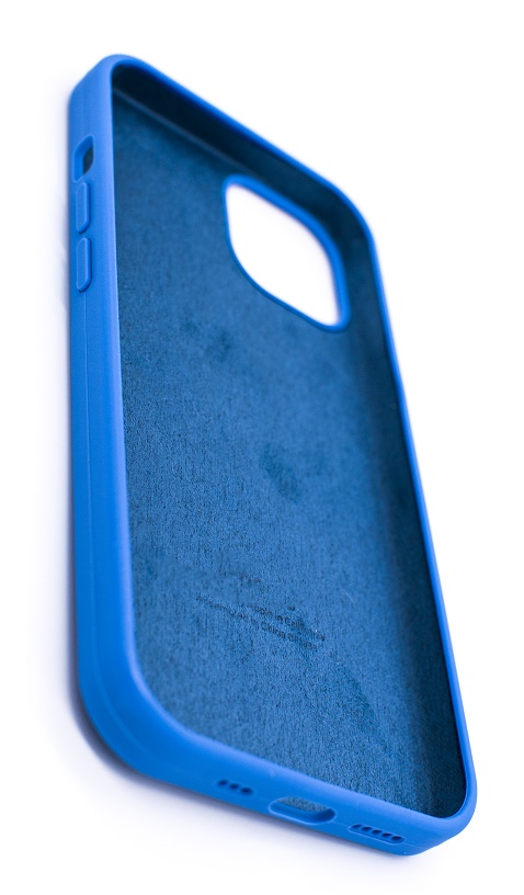 Чехол силиконовый гладкий Soft Touch iPhone 13 Pro Max, синий №3 (закрытый низ)