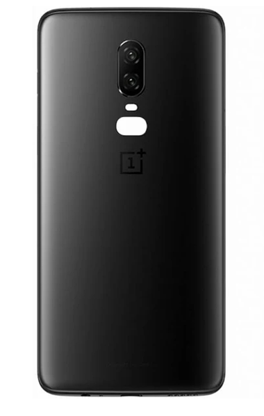 Задняя крышка в сборе со стеклом камеры OnePlus 6 (Черный) Premium (Org)
