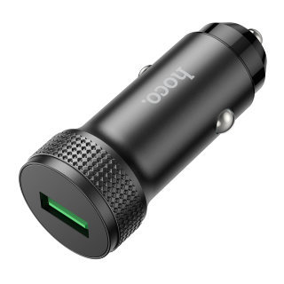 Автомобильный адаптер HOCO Z49A Level single port QC3.0 USB/5V/3A, черный