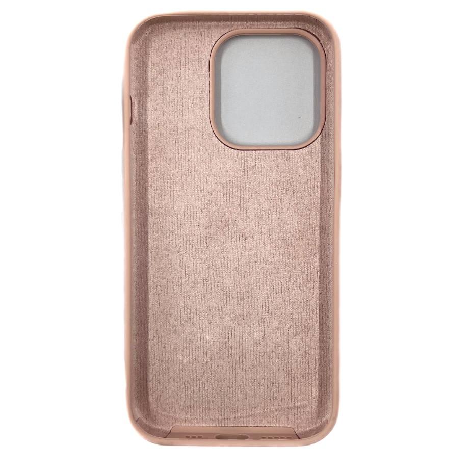 Чехол силиконовый гладкий Soft Touch iPhone 14 Pro, розовый песок №19 (закрытый низ)
